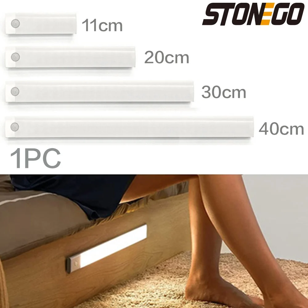 STONEGO ультратонкий датчик движения, ночное освещение 12/26/40/54 светодиодный перезаряжаемый светильник для шкафа, кухонного шкафа, шкафа
STONEGO ультратонкий датчик движения, ночное освещение 12/26/40/54 светодиодный перезаряжаемый светильник для шкафа, кухонного шкафа, шкафа