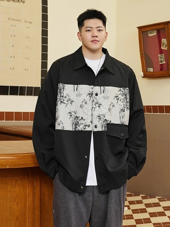 Spring Autumn Men's New Chinese Sle Stand Collar Open Cardigan Jaet Large Size Faionable Long Sve Patchwork Outerwear
Spring Autumn Men's New Chinese Sle Stand Collar Open Cardigan Jaet Large Size Faionable Long Sve Patchwork Outerwear