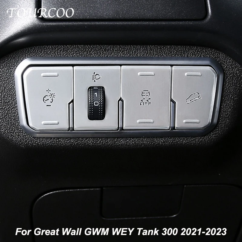 For Great Wall GWM WEY Tank 300 2021-2023 Headlight Control Adjustment Switch Decorative Frame Sticker Accessories
For Great Wall GWM WEY Tank 300 2021-2023 Headlight Control Adjustment Switch Decorative Frame Sticker Accessories