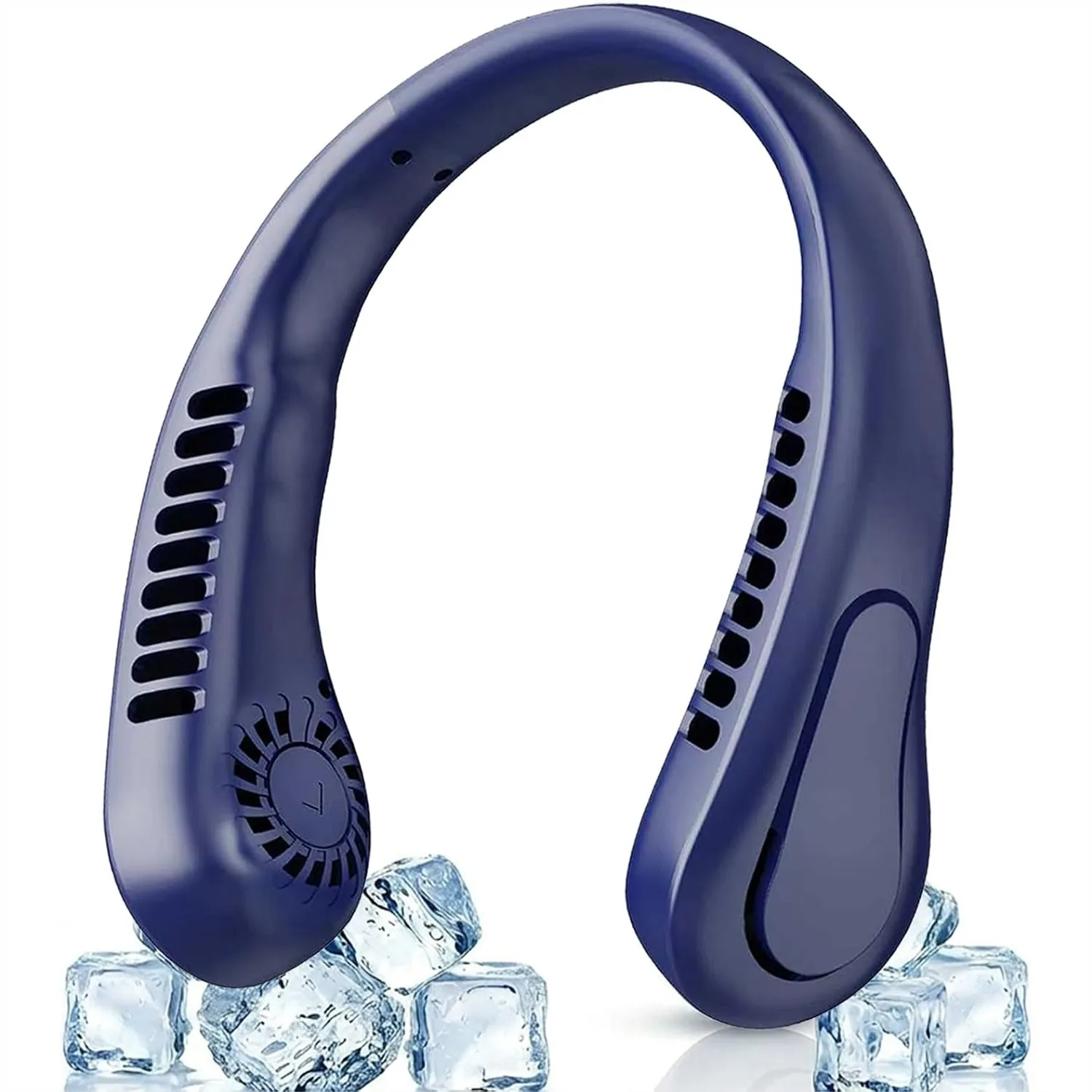 Portable Neck Fan, Hands Free Bladeless Fan with 5 Speeds, 360° Cooling for Travel, Twistable Mini Fan for Women Men, Blue
Portable Neck Fan, Hands Free Bladeless Fan with 5 Speeds, 360° Cooling for Travel, Twistable Mini Fan for Women Men, Blue