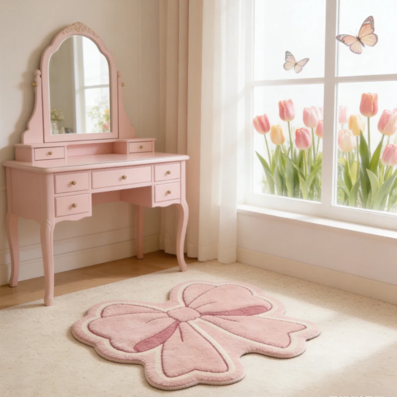 Bow Tie Pattern Bedroom Decor Pink Carpet Thick Plush Carpets for Living Room Fluffy Soft Cloakroom Floor Mat Home Washable Rug
Bow Tie Pattern Bedroom Decor Pink Carpet Thick Plush Carpets for Living Room Fluffy Soft Cloakroom Floor Mat Home Washable Rug
