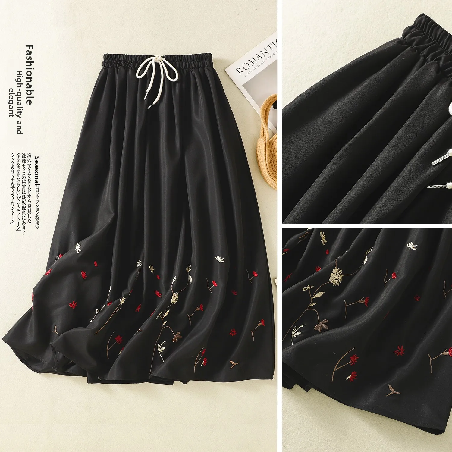 Новая китайская юбка из хлопка с вышивкой в стиле ретро, длинная юбка трапециевидной формы с высокой талией, тяжелая рабочая вышивка Nationa...
Новая китайская юбка из хлопка с вышивкой в стиле ретро, длинная юбка трапециевидной формы с высокой талией, тяжелая рабочая вышивка Nationa...