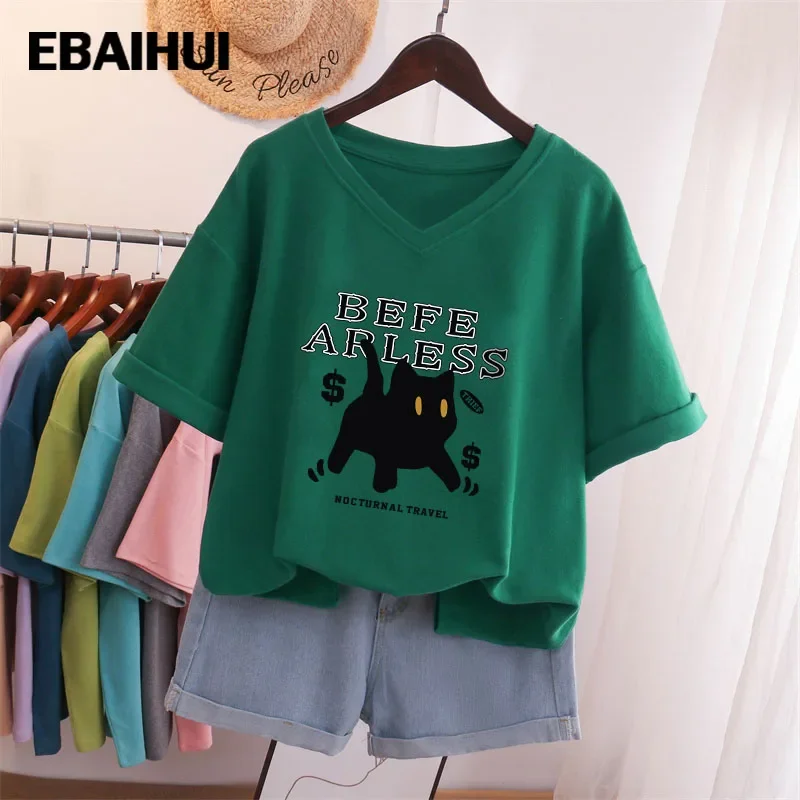EBAIHUI 100% Cotton L-5XL T Shirt Plus Size Tshirt Short Sleeve Cartoon Women Top Summer 2023 Couple V Neck Oversized T Shirts
EBAIHUI 100% Cotton L-5XL T Shirt Plus Size Tshirt Short Sleeve Cartoon Women Top Summer 2023 Couple V Neck Oversized T Shirts