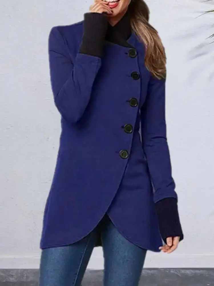 Loose Long Sleeve Button up Women's Top Street Style Loose Fit Long Coat Single Piece Spring Season Color Fashionable
Loose Long Sleeve Button up Women's Top Street Style Loose Fit Long Coat Single Piece Spring Season Color Fashionable