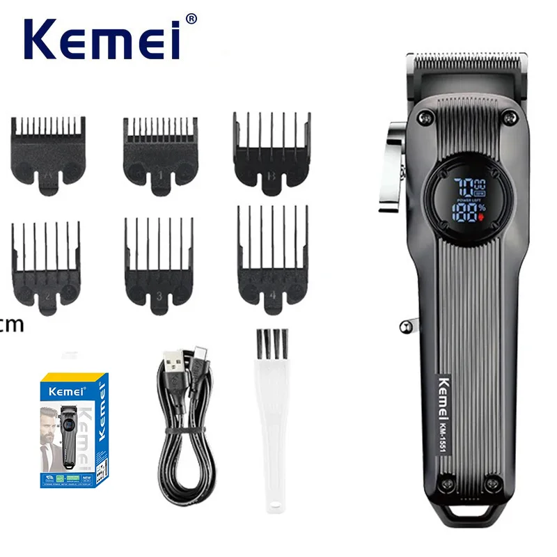 Kemei высокоскоростная профессиональная машинка для стрижки волос для мужчин профессиональный беспроводной проводной триммер для волос с ЖК-дисплеем машина для стрижки волос
Kemei высокоскоростная профессиональная машинка для стрижки волос для мужчин профессиональный беспроводной проводной триммер для волос с ЖК-дисплеем машина для стрижки волос
