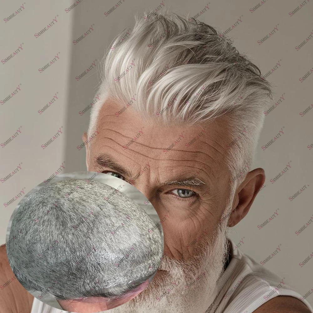 Light Thin Skin Undetectable Poly Base Men's Human Hair Toupee 80% Grey Hair Natural Frontline 0.02mm Brown Blonde Prosthesis
Light Thin Skin Undetectable Poly Base Men's Human Hair Toupee 80% Grey Hair Natural Frontline 0.02mm Brown Blonde Prosthesis