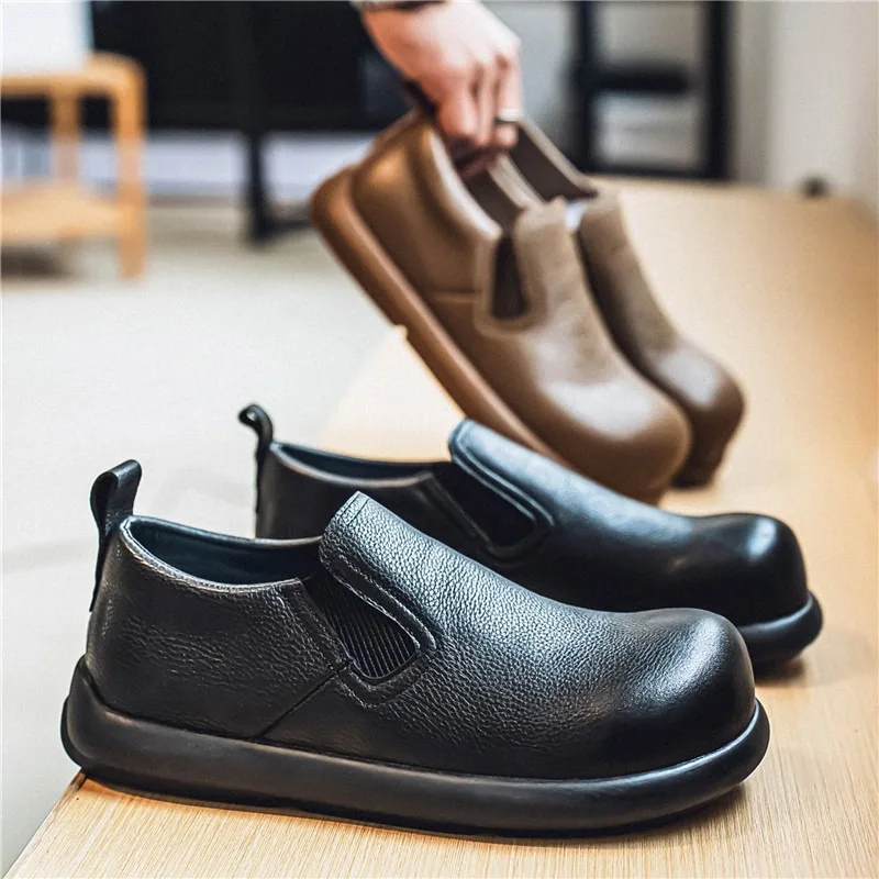 High Quality Fashion Shoes for Men Comfort Business Casual Shoes Mens Retro Leather Loafers Tooling Mens Shoes Zapatillas Hombre
High Quality Fashion Shoes for Men Comfort Business Casual Shoes Mens Retro Leather Loafers Tooling Mens Shoes Zapatillas Hombre