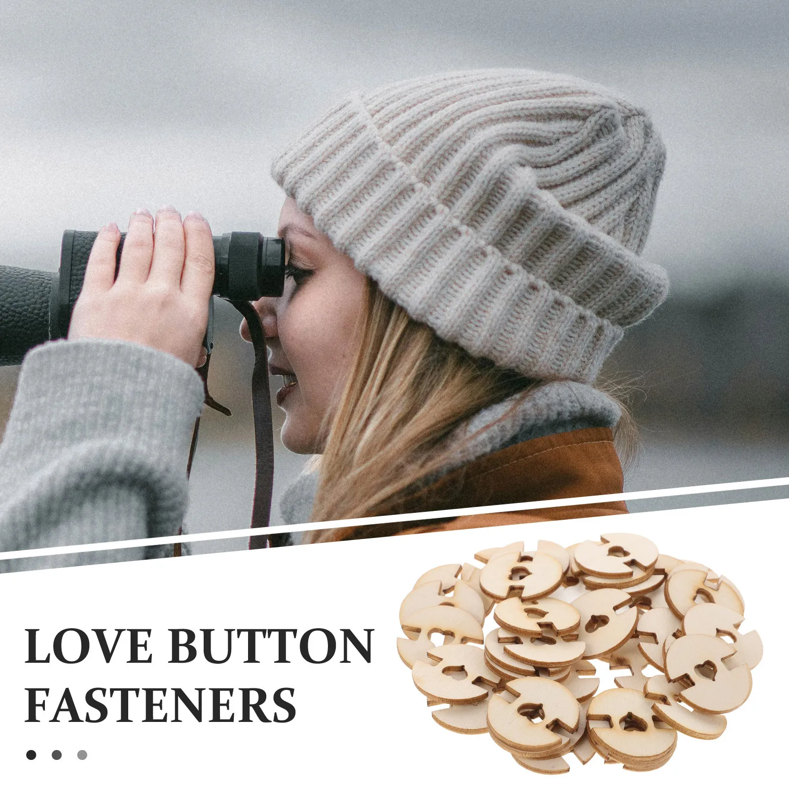 50Pcs Wooden Heart Buttons Removable Pom Pom Fastener Knitted Hat Pompom Holder DIY Supplies Snap Button Fastener Kit
50Pcs Wooden Heart Buttons Removable Pom Pom Fastener Knitted Hat Pompom Holder DIY Supplies Snap Button Fastener Kit
