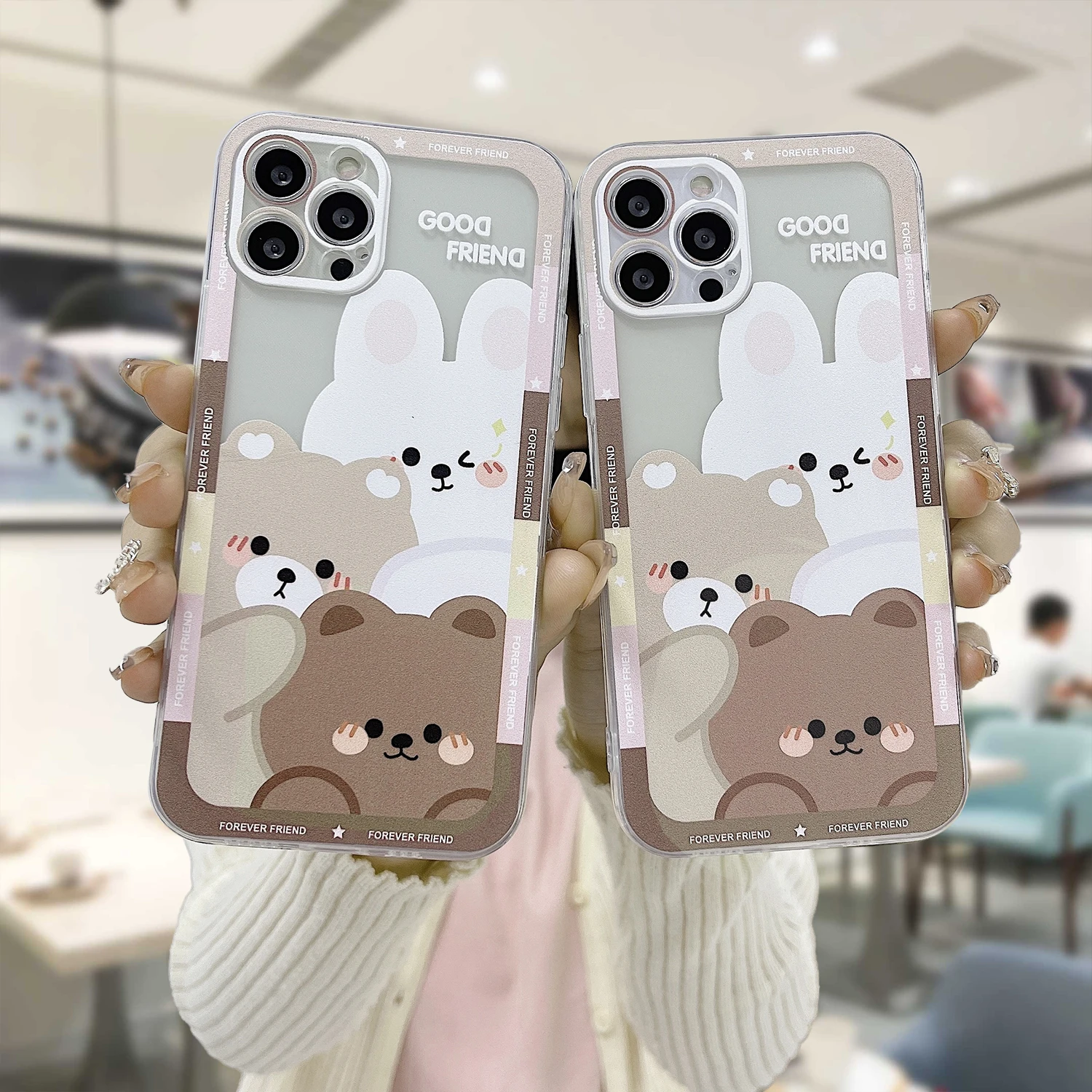 Soft TPU Case For IPhone 11 12 13 PRO MAX 6 7 6S 8 Plus X XR XS MAX 11 12 13 trendy cute bear pattern Silicone Phone Cover
Soft TPU Case For IPhone 11 12 13 PRO MAX 6 7 6S 8 Plus X XR XS MAX 11 12 13 trendy cute bear pattern Silicone Phone Cover