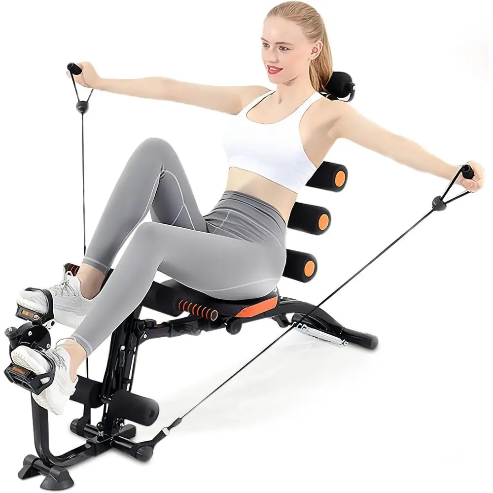 Adjustable Abdominal Workout Bench, Foldable Steel Frame Sit-Up Machine, Core Trainer with 240LB Max Weight for Home Gym
Adjustable Abdominal Workout Bench, Foldable Steel Frame Sit-Up Machine, Core Trainer with 240LB Max Weight for Home Gym