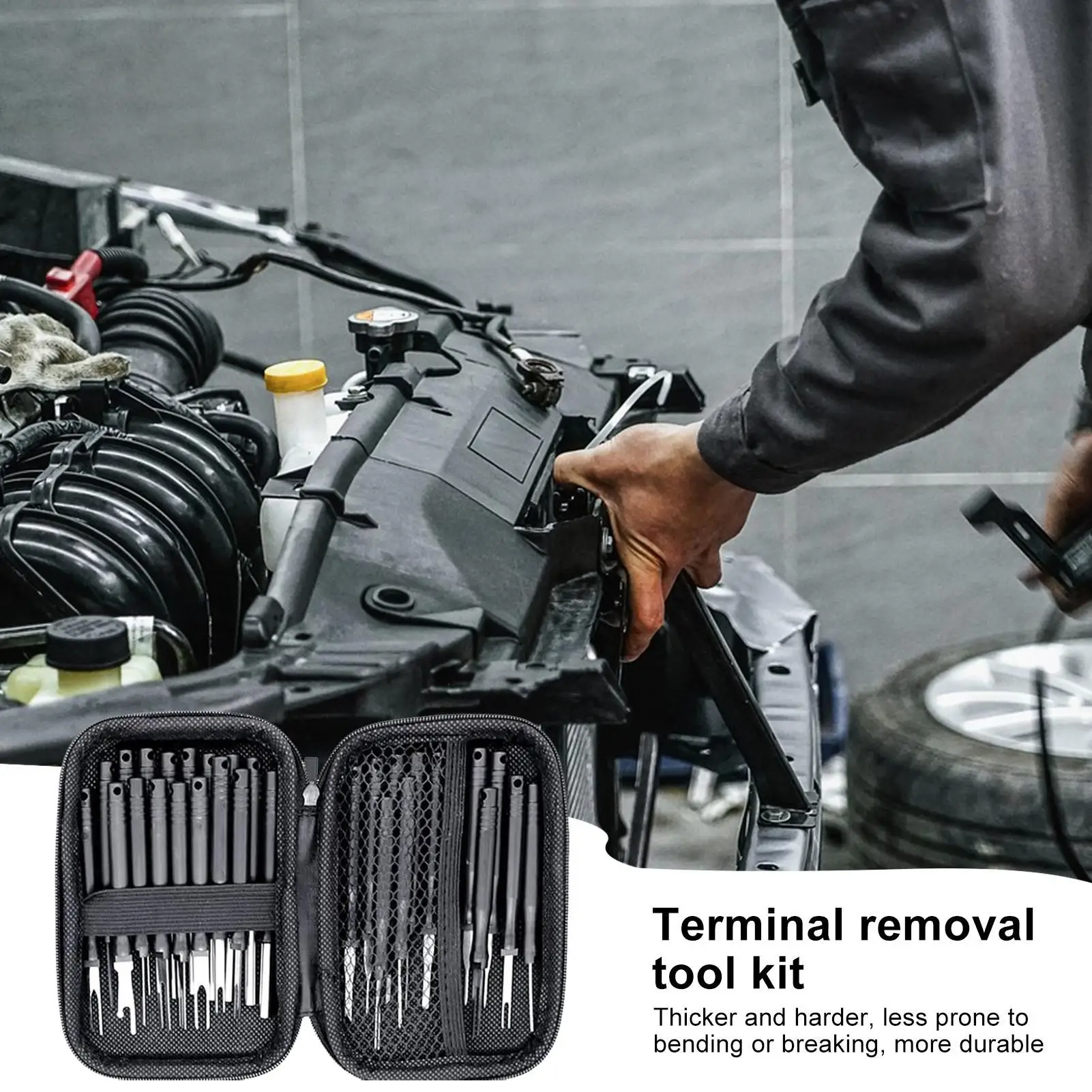 30Pcs Stainless Steel Terminal Pin Removal Tool Kit Portable Automobile Disassembly Tools For Car Wire Terminal Release
30Pcs Stainless Steel Terminal Pin Removal Tool Kit Portable Automobile Disassembly Tools For Car Wire Terminal Release