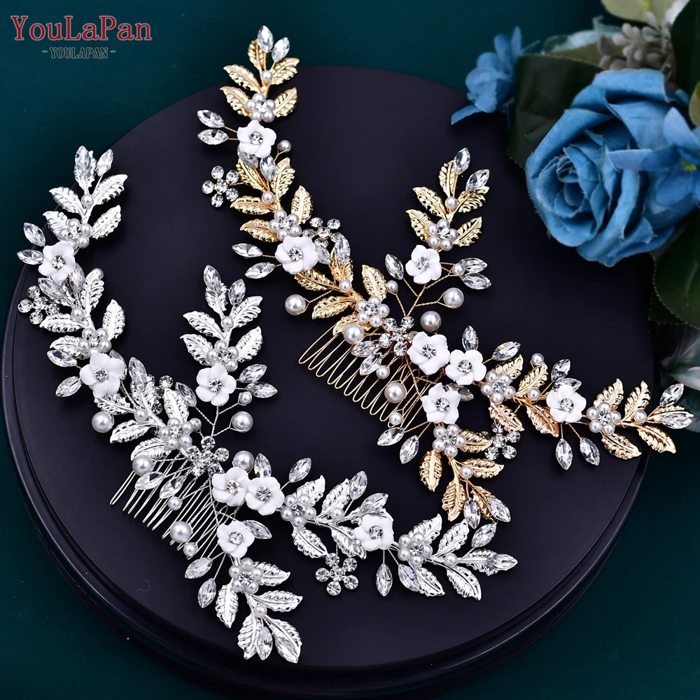TOPQUEEN Floral Hair Comb Bridal Hair Clip Wedding Hair Accessories Alloy Leaf Woman Headdress Bridal Head Piece with Comb HP368
TOPQUEEN Floral Hair Comb Bridal Hair Clip Wedding Hair Accessories Alloy Leaf Woman Headdress Bridal Head Piece with Comb HP368