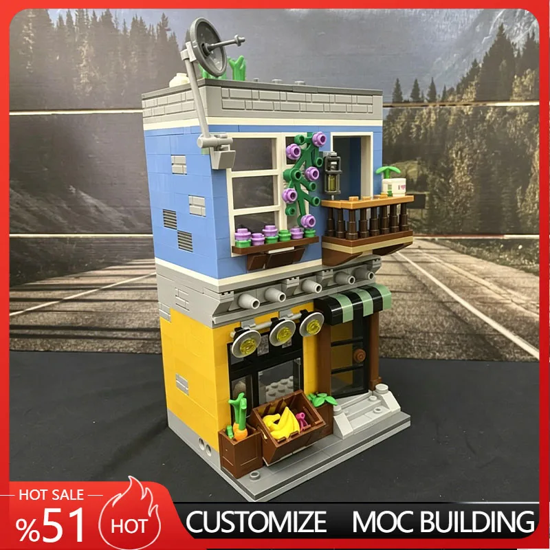 533 Parts MOC Modular City Street Grocery Store Building Blocks House Model DIY Educational Assembly Toy Birthday Popular Gifts
533 Parts MOC Modular City Street Grocery Store Building Blocks House Model DIY Educational Assembly Toy Birthday Popular Gifts