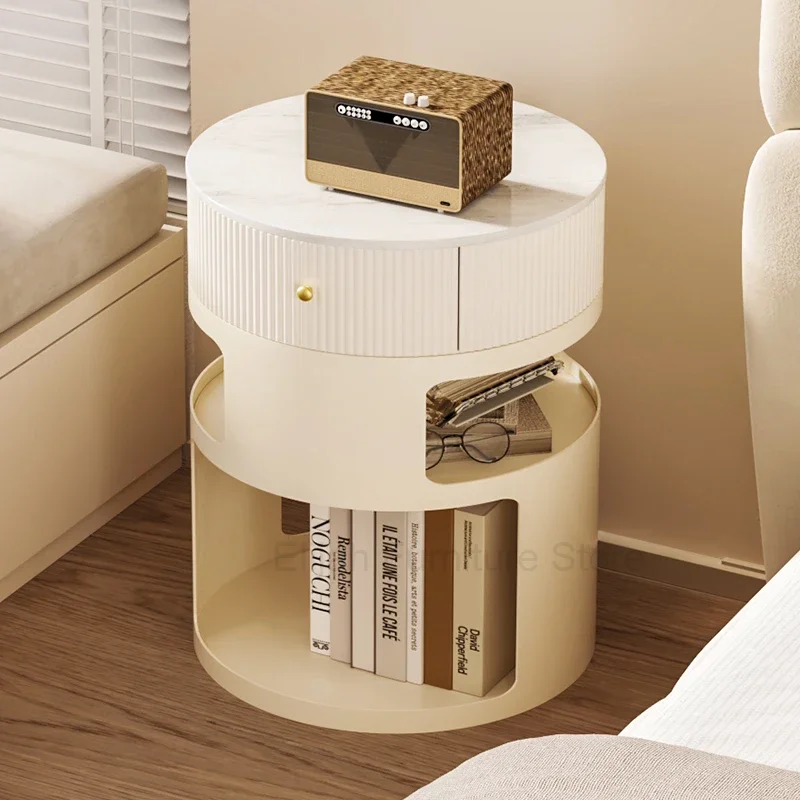 Designed Round Nightstands White Nordic Filing Console Night Bedside Table Modern Drawers Mesa De Noche Salon Furniture CY50NS
Designed Round Nightstands White Nordic Filing Console Night Bedside Table Modern Drawers Mesa De Noche Salon Furniture CY50NS