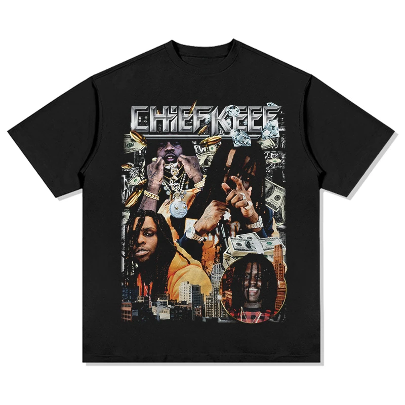 2025 Chief Keef Hip Hop Rap American Street Fashion Brand Retro Printing Heavy Short Sleeve High Quality Luxury Brand Selling
2025 Chief Keef Hip Hop Rap American Street Fashion Brand Retro Printing Heavy Short Sleeve High Quality Luxury Brand Selling