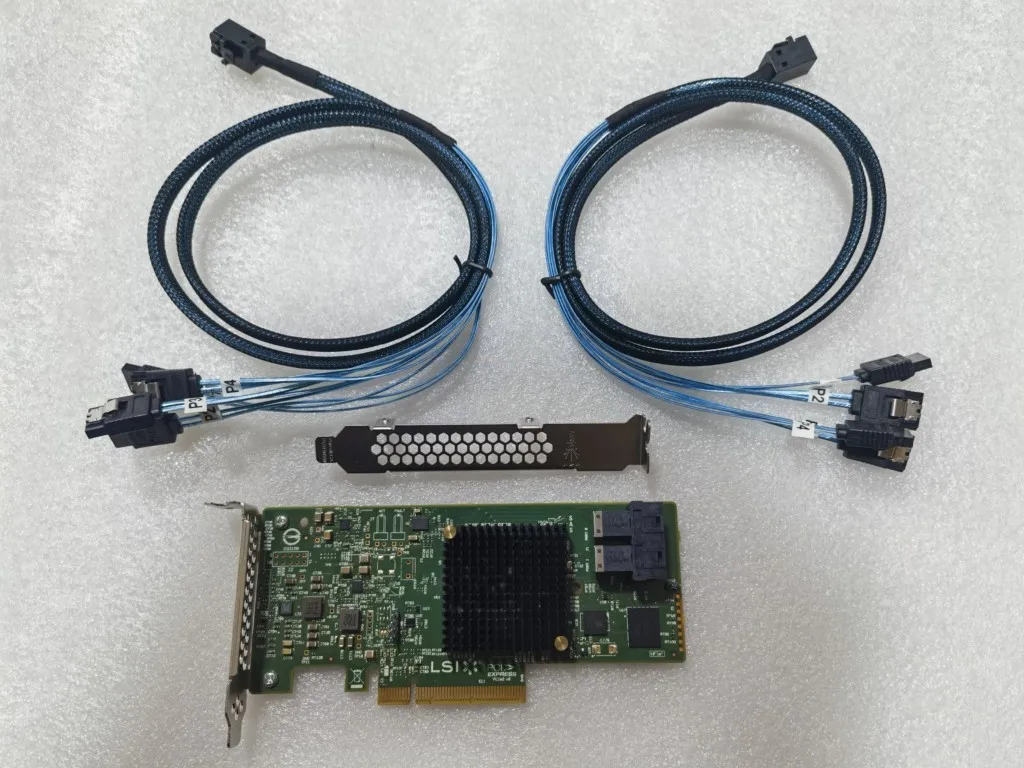 Контроллер HBA для LSI PCI-E 3.0 SATA/SAS 8Port SAS3 12 Гбит/с LSI SAS3008 9300-8i +кабели
Контроллер HBA для LSI PCI-E 3.0 SATA/SAS 8Port SAS3 12 Гбит/с LSI SAS3008 9300-8i +кабели