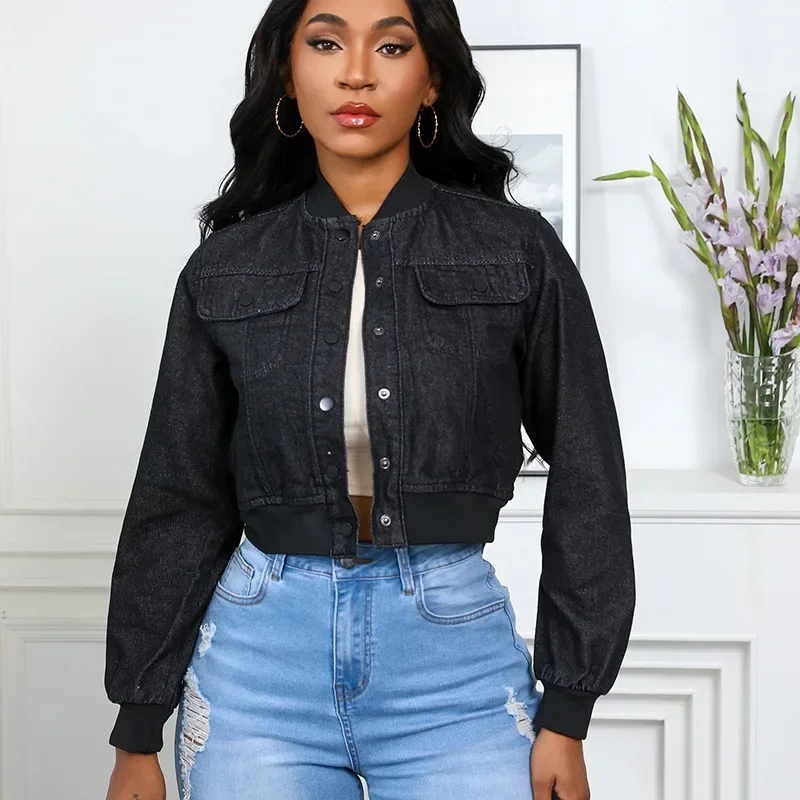 Covered Button Spliced Long Sleeve Jackets Turn Down Collar Cardigan Denim Coat Solid Slim Autumn Outerwear Washed Casual
Covered Button Spliced Long Sleeve Jackets Turn Down Collar Cardigan Denim Coat Solid Slim Autumn Outerwear Washed Casual