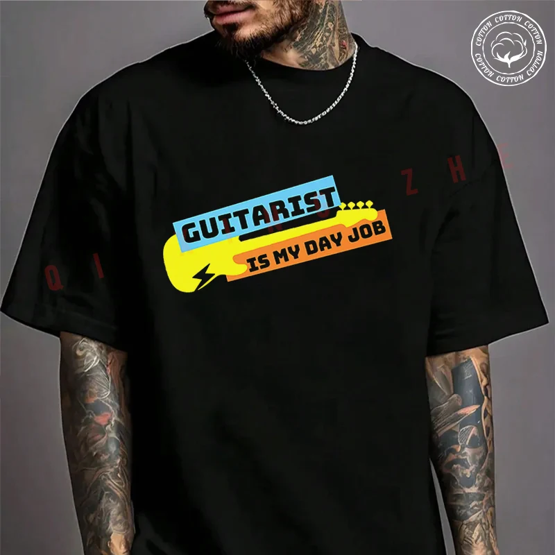 Guitarist Day Job Design Motorcycle T-Shirt for Riders Men's Cotton Fashion Casual High Quality Short Sleeve Round Neck Tshirt
Guitarist Day Job Design Motorcycle T-Shirt for Riders Men's Cotton Fashion Casual High Quality Short Sleeve Round Neck Tshirt