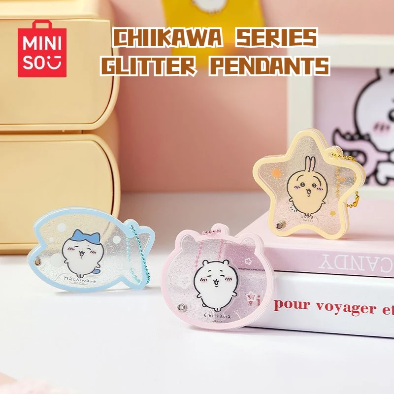 Подлинная серия MINISO × Chiikawa, блестящая подвеска в виде тряски, украшение, аниме Usagi, креативная посуда, кавайный рюкзак, милая игрушка в подарок
Подлинная серия MINISO × Chiikawa, блестящая подвеска в виде тряски, украшение, аниме Usagi, креативная посуда, кавайный рюкзак, милая игрушка в подарок