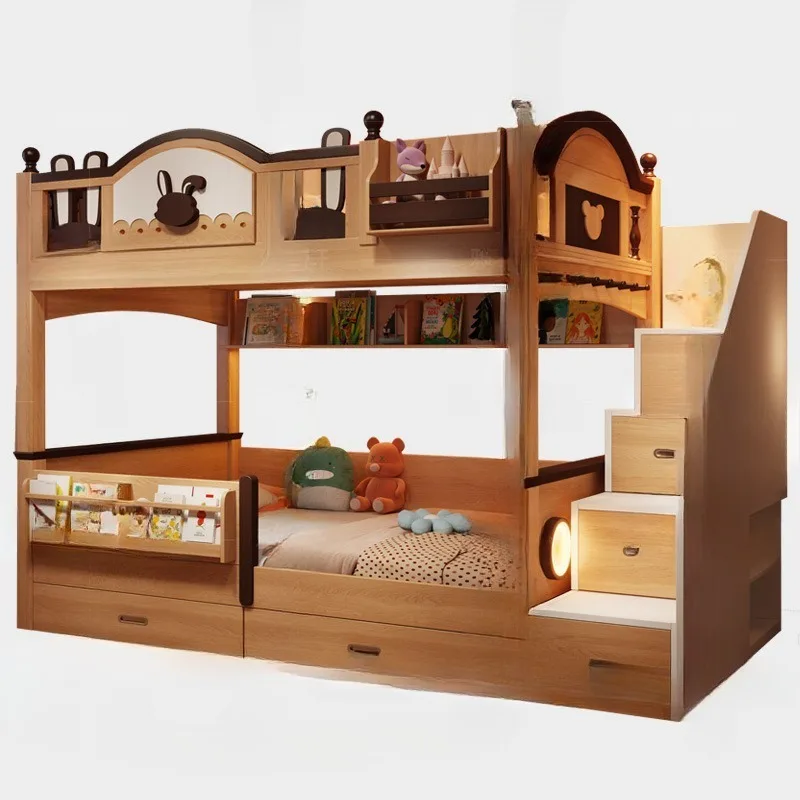 house bed bunk bed does not disturb each other, small apartment high and low upper and lower beds 1.35 space bed
house bed bunk bed does not disturb each other, small apartment high and low upper and lower beds 1.35 space bed