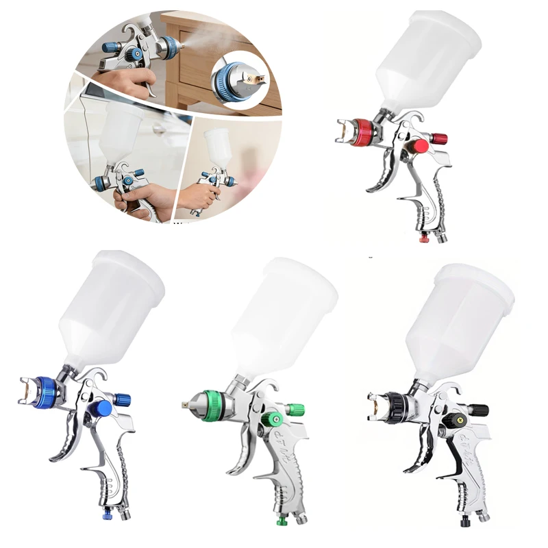 High Quality 1.4mm H-2008 Nozzle Professional HVLP Spray Gun 600ML Gravity Feed Airbrush Kit For Car Furniture Painting
High Quality 1.4mm H-2008 Nozzle Professional HVLP Spray Gun 600ML Gravity Feed Airbrush Kit For Car Furniture Painting