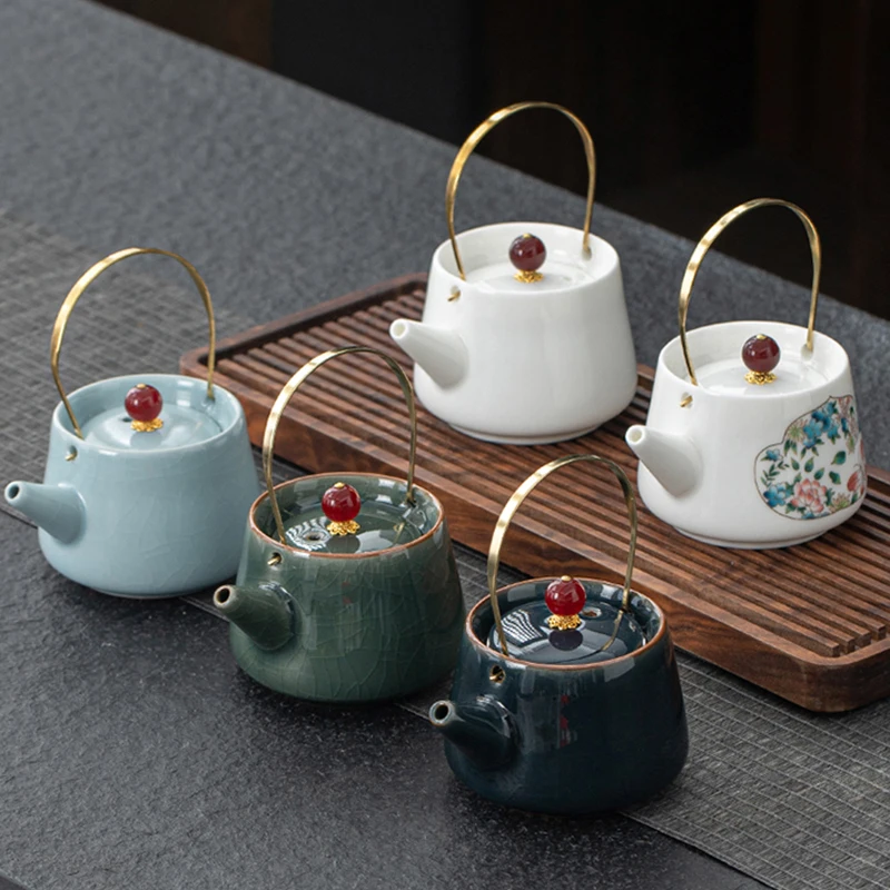 Japanese Style Ceramic White Teapot Kung Fu Tea Set Accessories Single Pot Creative Portable Exquisite Teacup Teapot 6-piece Set
Japanese Style Ceramic White Teapot Kung Fu Tea Set Accessories Single Pot Creative Portable Exquisite Teacup Teapot 6-piece Set