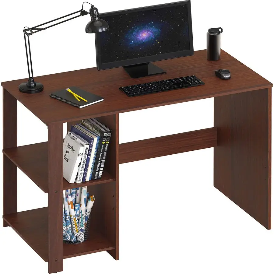 38Inch Home Office Computer Desk with Shelves, Cherry
38Inch Home Office Computer Desk with Shelves, Cherry