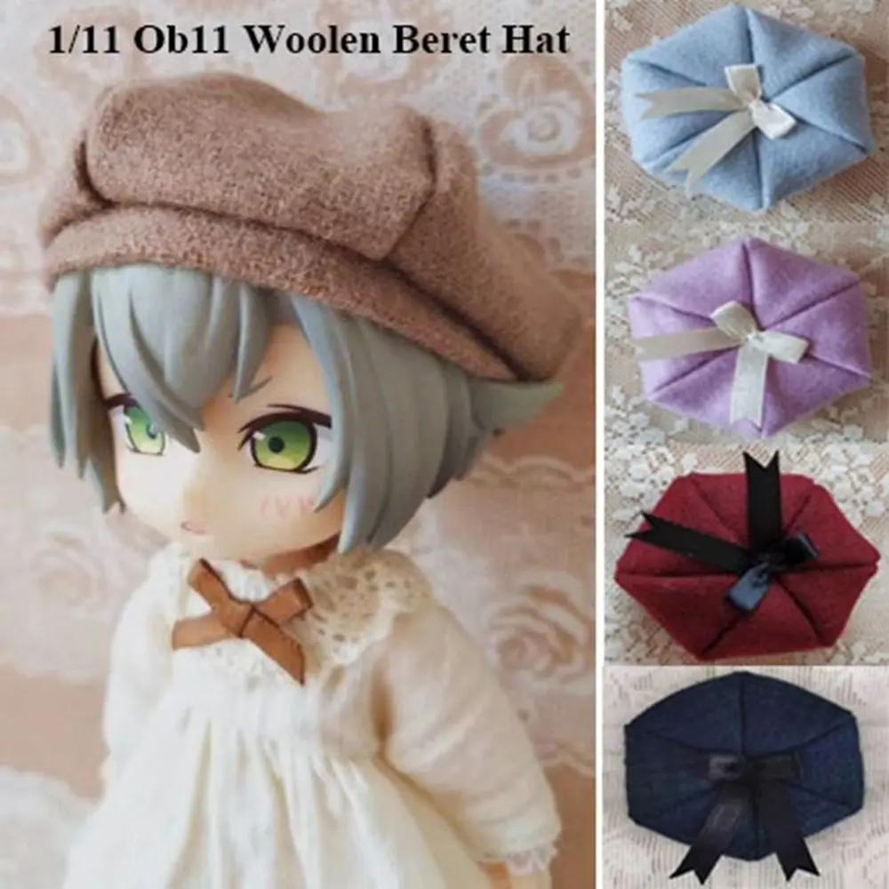Fashionable Doll Woolen Beret Hat Cute Kids Gift Toys Winter Hexagon Hat DIY Handmade Bow Hat Accessories for 1/11 ob11 Dolls
Fashionable Doll Woolen Beret Hat Cute Kids Gift Toys Winter Hexagon Hat DIY Handmade Bow Hat Accessories for 1/11 ob11 Dolls