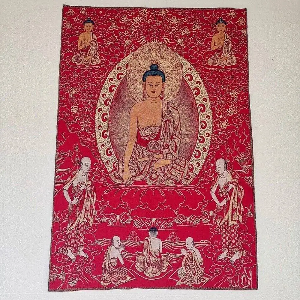 36" Thangka Silk Painting, Buddha Statue Of Shakyamuni
36" Thangka Silk Painting, Buddha Statue Of Shakyamuni