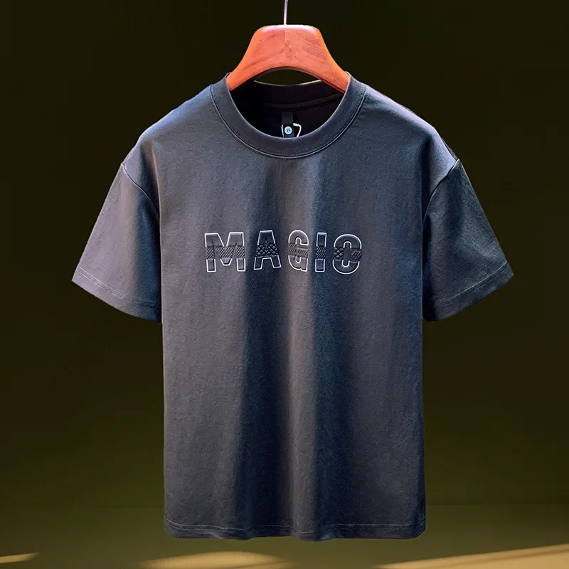 Short sleeved T-shirt for men in summer 2025, new oversized loose half sleeved shirt, printed thin breathable T-shirt
Short sleeved T-shirt for men in summer 2025, new oversized loose half sleeved shirt, printed thin breathable T-shirt