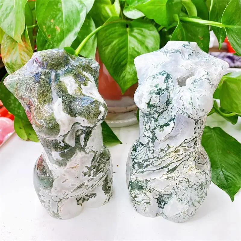 Natural Moss Agate Lady Body Large Size Carving Fashion Home Decoration Healing Energy Gemstone Polishing Crafts Gift 1pcs
Natural Moss Agate Lady Body Large Size Carving Fashion Home Decoration Healing Energy Gemstone Polishing Crafts Gift 1pcs