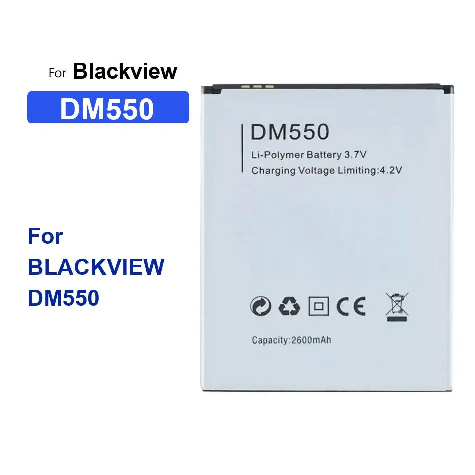 Safe Mobile Phone Battery 2600mAh For Blackview DM550
Safe Mobile Phone Battery 2600mAh For Blackview DM550