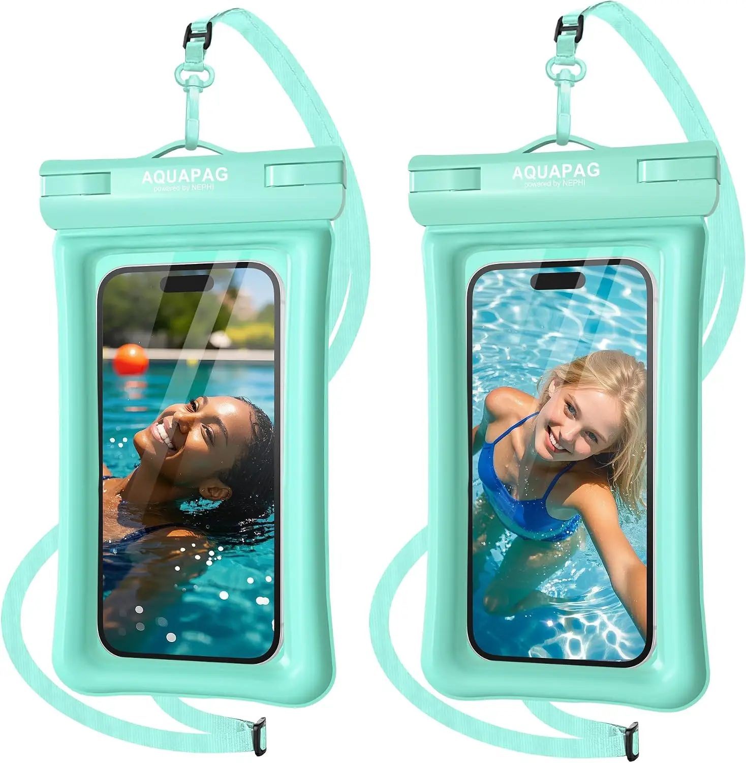 IP68 Waterproof Phone Pouch 2 Pack, Floating Dry Bag for Beach Pool, Up to 8.0" Touchscreen Compatible
IP68 Waterproof Phone Pouch 2 Pack, Floating Dry Bag for Beach Pool, Up to 8.0" Touchscreen Compatible