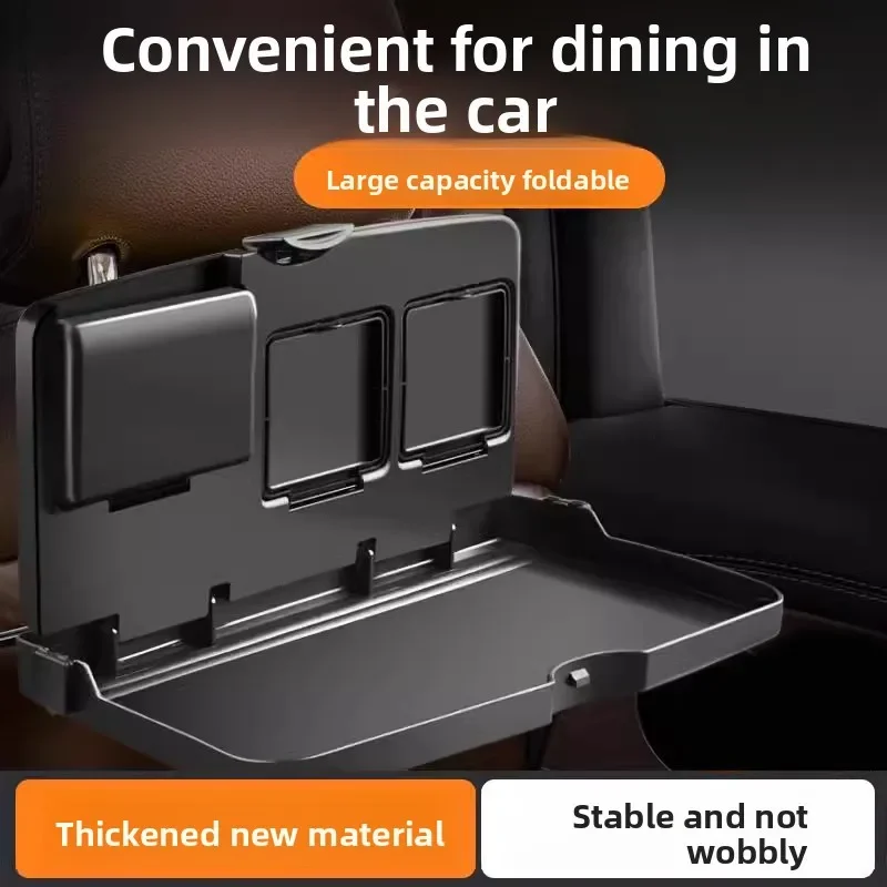 Car Back Seat Foldable Dining Table - Large Capacity Vehicle Food Tray with Cup Holders Thickened Material Stable Auto Accessory
Car Back Seat Foldable Dining Table - Large Capacity Vehicle Food Tray with Cup Holders Thickened Material Stable Auto Accessory