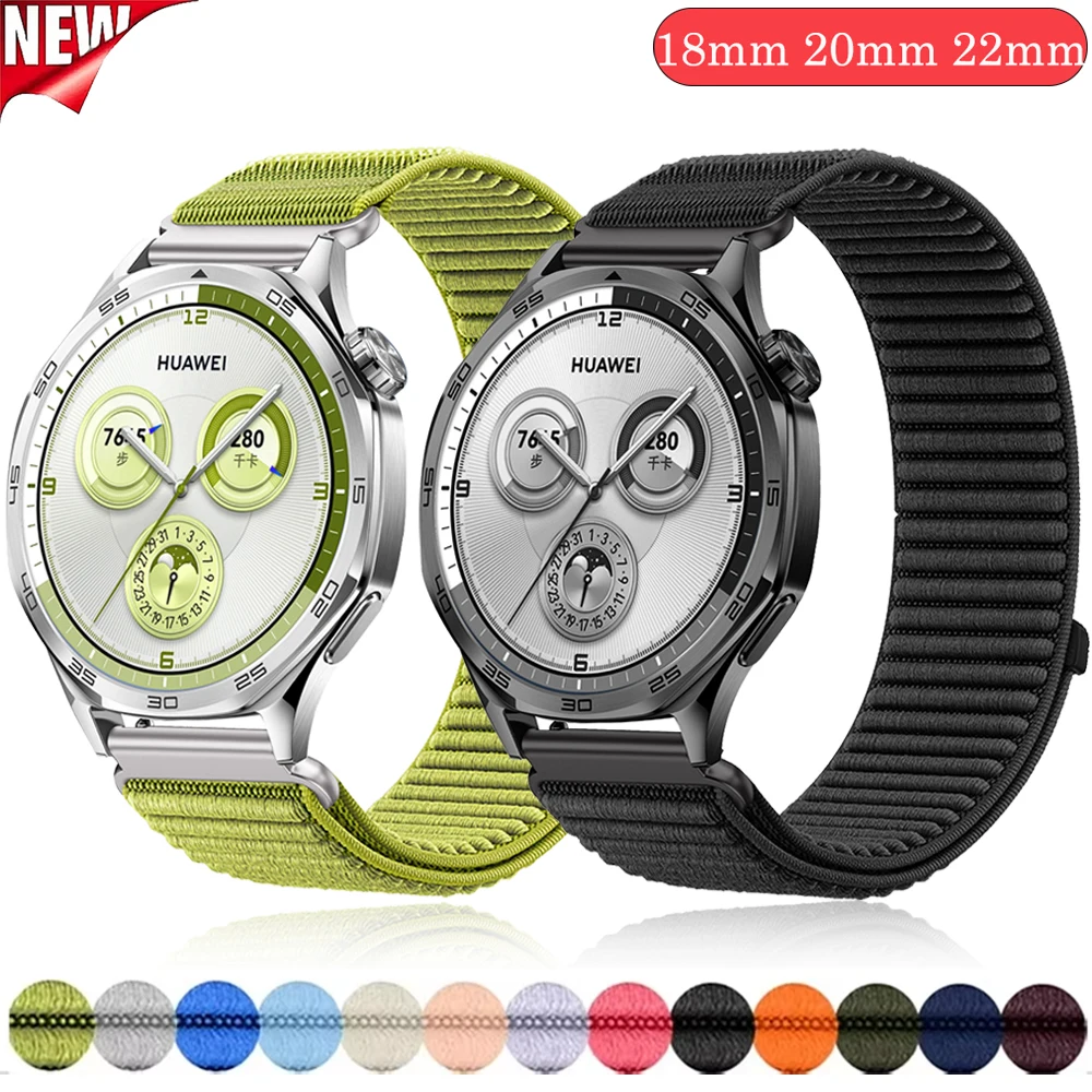 18mm/20mm/22mm Nylon Strap for Huawei Watch 5/4 GT6/GT5/GT4/3 Pro 46mm 41mm Sports Breathable Wristband for Samsung Galaxy 7 6 5
18mm/20mm/22mm Nylon Strap for Huawei Watch 5/4 GT6/GT5/GT4/3 Pro 46mm 41mm Sports Breathable Wristband for Samsung Galaxy 7 6 5
