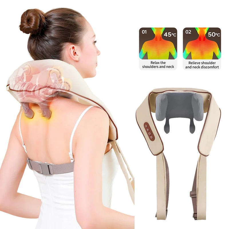Neck and Shoulder Massager Wireless Deep Tissue shiatsu Back Massagers Electric Kneading Squeeze Muscles Massage with Heatfor
Neck and Shoulder Massager Wireless Deep Tissue shiatsu Back Massagers Electric Kneading Squeeze Muscles Massage with Heatfor