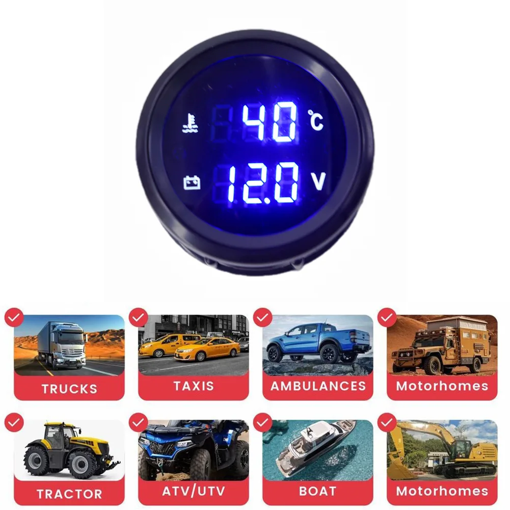 For Night Driving Temp Volt Gauge Dual Display Water Temperature Gauge Water Temp Gauge For Passenger Vehicles
For Night Driving Temp Volt Gauge Dual Display Water Temperature Gauge Water Temp Gauge For Passenger Vehicles