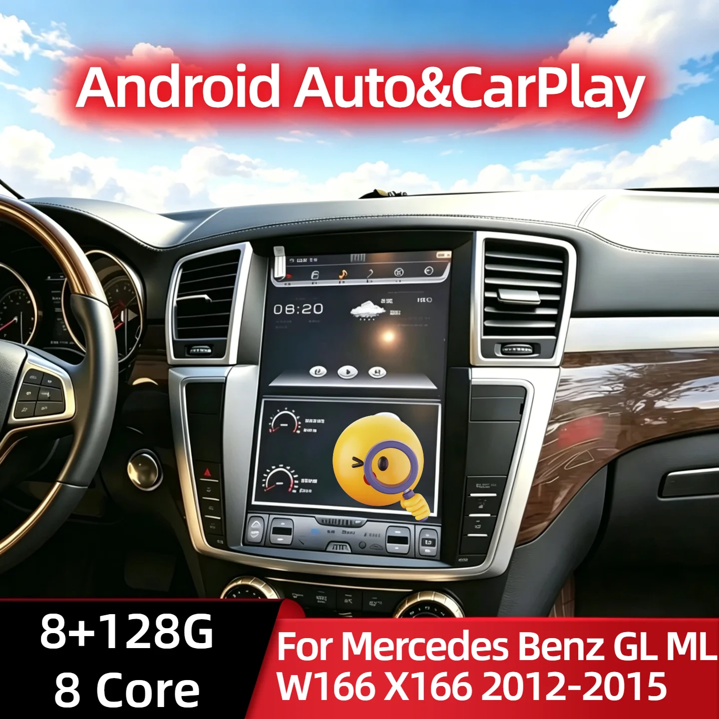 12.1'' For Mercedes Benz GL ML W166 X166 2012-2015 Car Multimedia Video Player GPS Navigation Android 13 8+128G 8 Core CarPlay
12.1'' For Mercedes Benz GL ML W166 X166 2012-2015 Car Multimedia Video Player GPS Navigation Android 13 8+128G 8 Core CarPlay