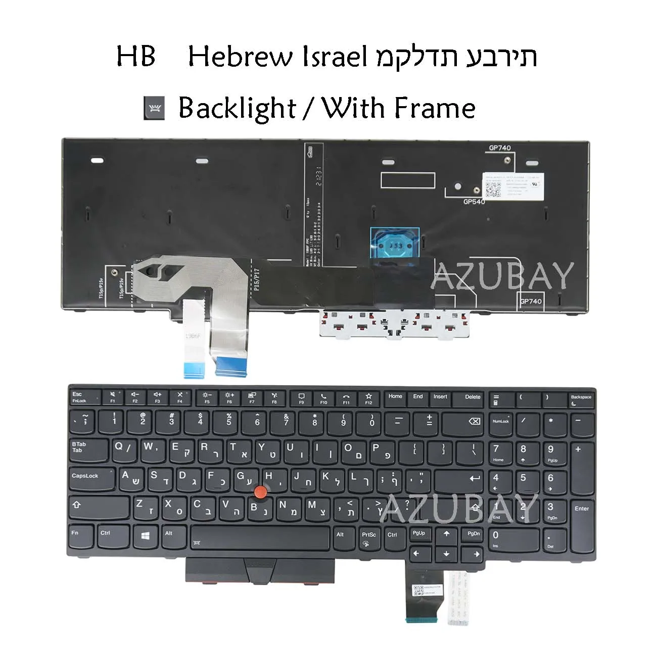 Backlit Keyboard For Lenovo SN5394BZ ThinkPad L13 Yoga gen 2 20VK 20VL, A285 20MW 20MX, X390 20Q0 20Q1, X395 20SC 20SD Hebrew
Backlit Keyboard For Lenovo SN5394BZ ThinkPad L13 Yoga gen 2 20VK 20VL, A285 20MW 20MX, X390 20Q0 20Q1, X395 20SC 20SD Hebrew