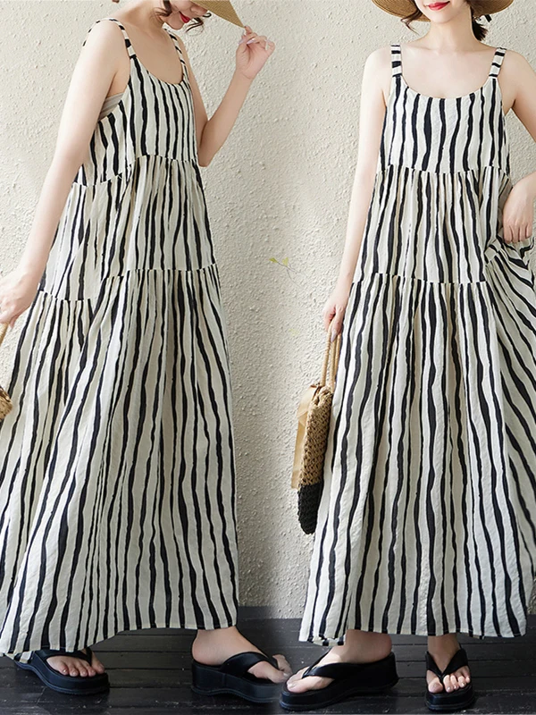 Летнее утягивающее платье большого размера из хлопка с принтом лини, повседневное длинное женское платье с открытым носком, домашняя уличная одежда, тонкая юбка-тортик
Летнее утягивающее платье большого размера из хлопка с принтом лини, повседневное длинное женское платье с открытым носком, домашняя уличная одежда, тонкая юбка-тортик