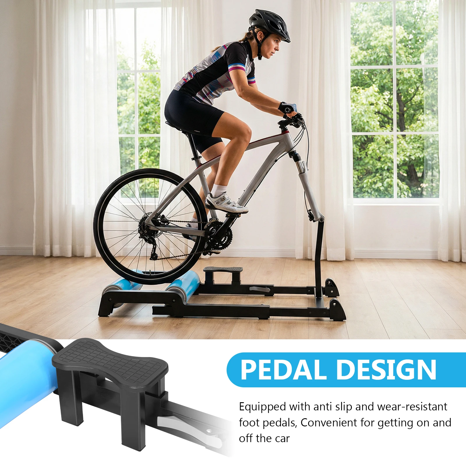 Indoor Bike Resistance Trainer Detachable Enhance Balance Bicycle Rack Aluminum Alloy Anti-Slip for Men & Women Indoor Fitness
Indoor Bike Resistance Trainer Detachable Enhance Balance Bicycle Rack Aluminum Alloy Anti-Slip for Men & Women Indoor Fitness