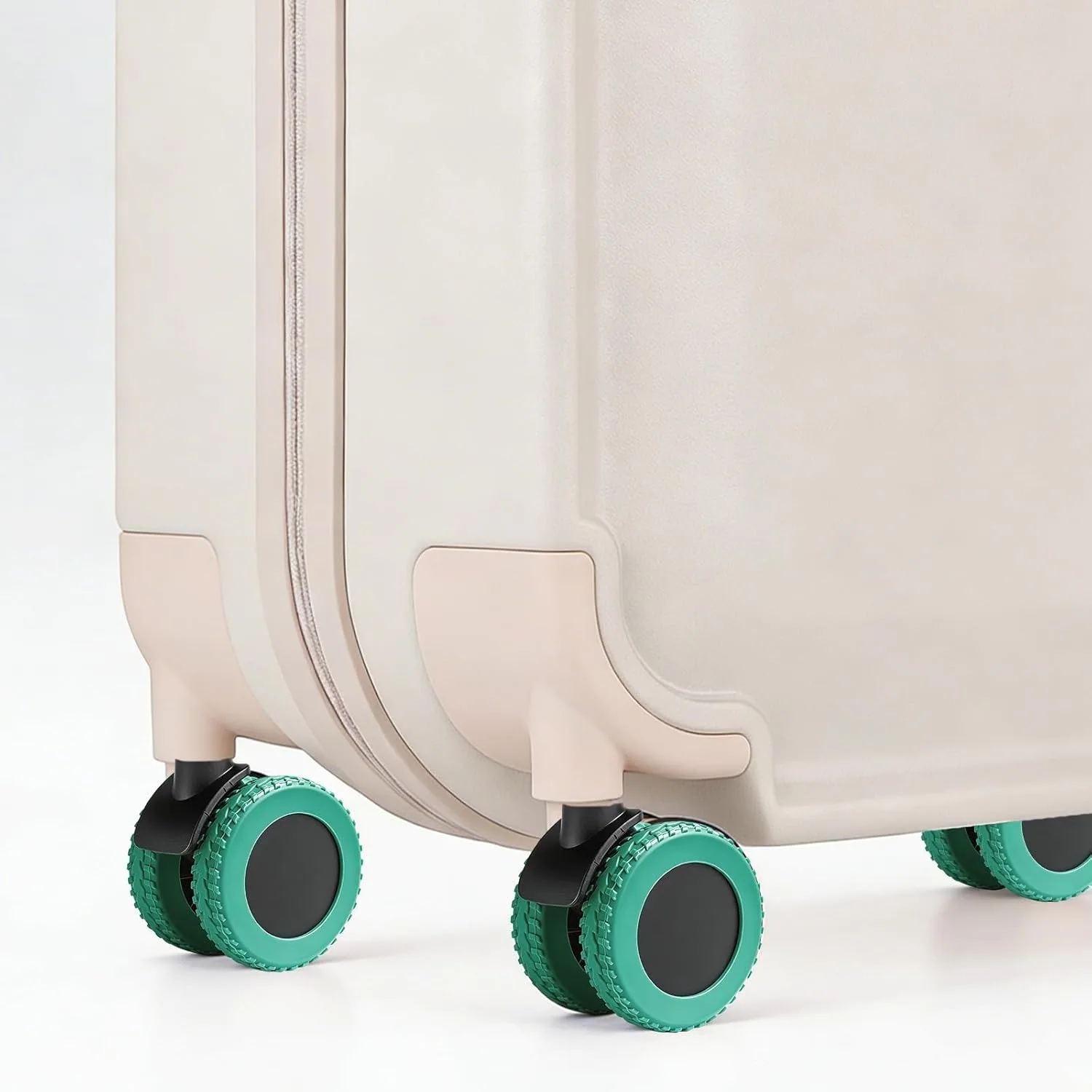 Set of 8 Green Silicone Luggage Wheel Covers, Upgraded Wear-resistant Protective Sleeves, Compatible with 2-2.4 Inch Suitcase Spinner Wheels for Travel Use
Set of 8 Green Silicone Luggage Wheel Covers, Upgraded Wear-resistant Protective Sleeves, Compatible with 2-2.4 Inch Suitcase Spinner Wheels for Travel Use