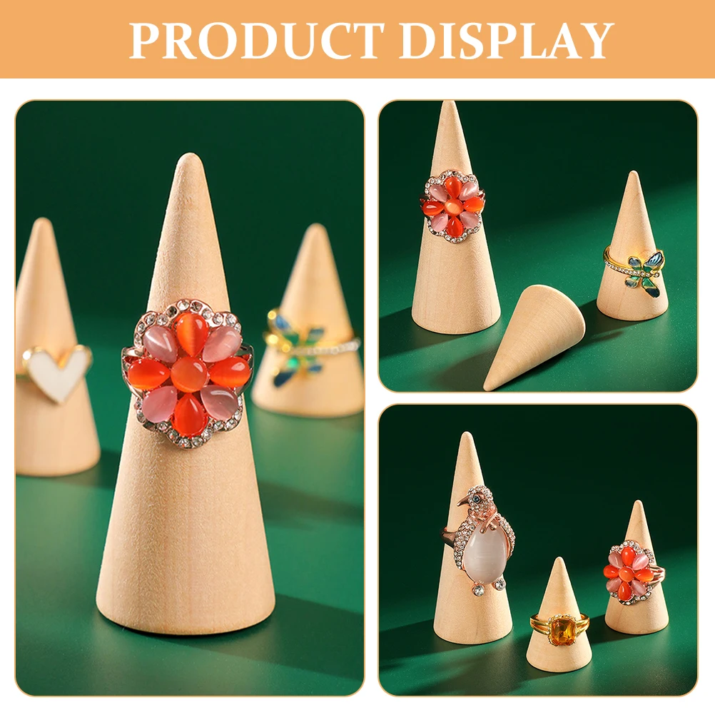 6 Pcs Rings Display Base Wood Jewelry Stand High Medium Low for Vendors Organizer
6 Pcs Rings Display Base Wood Jewelry Stand High Medium Low for Vendors Organizer