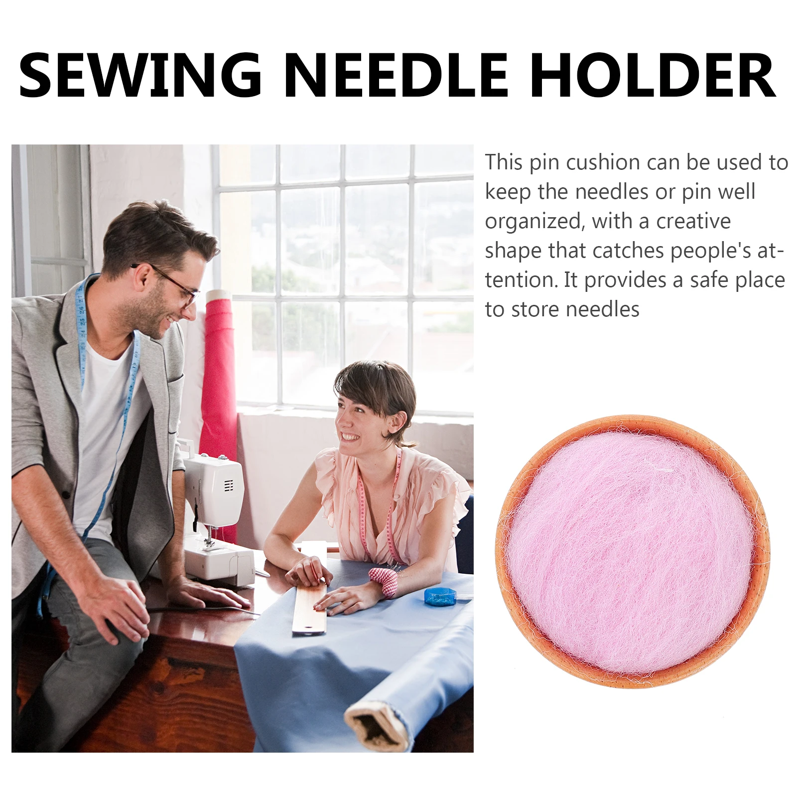 Semi-circular Needle Holder Thread Box Pincushion Wool Ball Wooden Base Storage Embroidery Accessory Gift Sewing
Semi-circular Needle Holder Thread Box Pincushion Wool Ball Wooden Base Storage Embroidery Accessory Gift Sewing