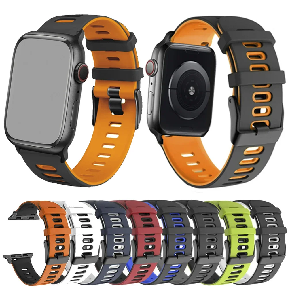 Силиконовый ремешок 2024 для Apple Watch Ultra 49 мм, спортивный ремешок для IWatch Series 9 8 7 SE 6, 45 мм, 44 мм, 42 мм, браслеты-браслеты
Силиконовый ремешок 2024 для Apple Watch Ultra 49 мм, спортивный ремешок для IWatch Series 9 8 7 SE 6, 45 мм, 44 мм, 42 мм, браслеты-браслеты