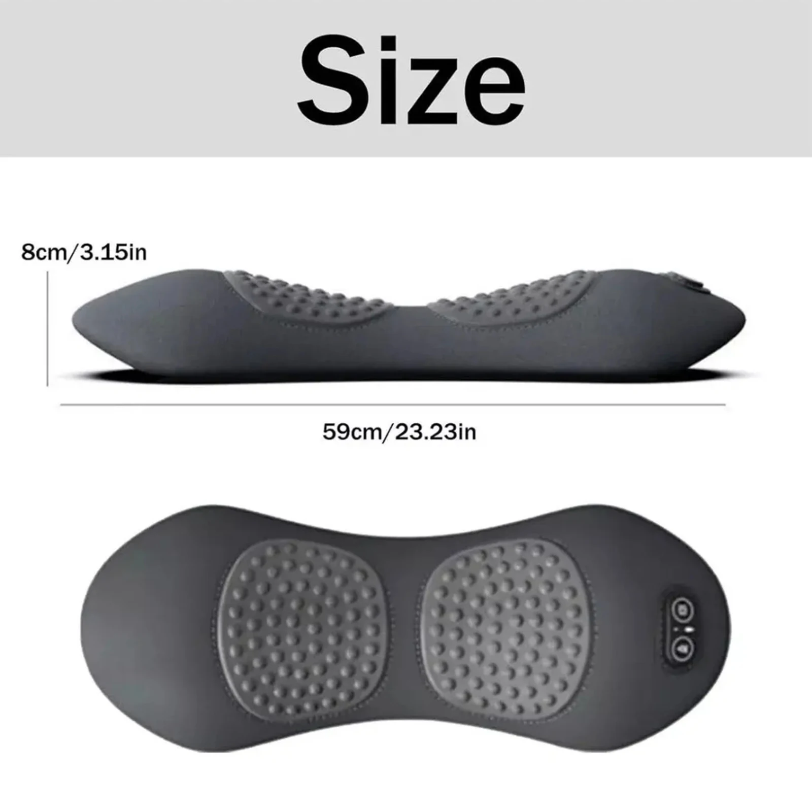 3 in 1 Electric Lumbar Support Pillow with Adjustable Height Back Massager with Heat Memory Foam Back Pillow for Lower Back
3 in 1 Electric Lumbar Support Pillow with Adjustable Height Back Massager with Heat Memory Foam Back Pillow for Lower Back