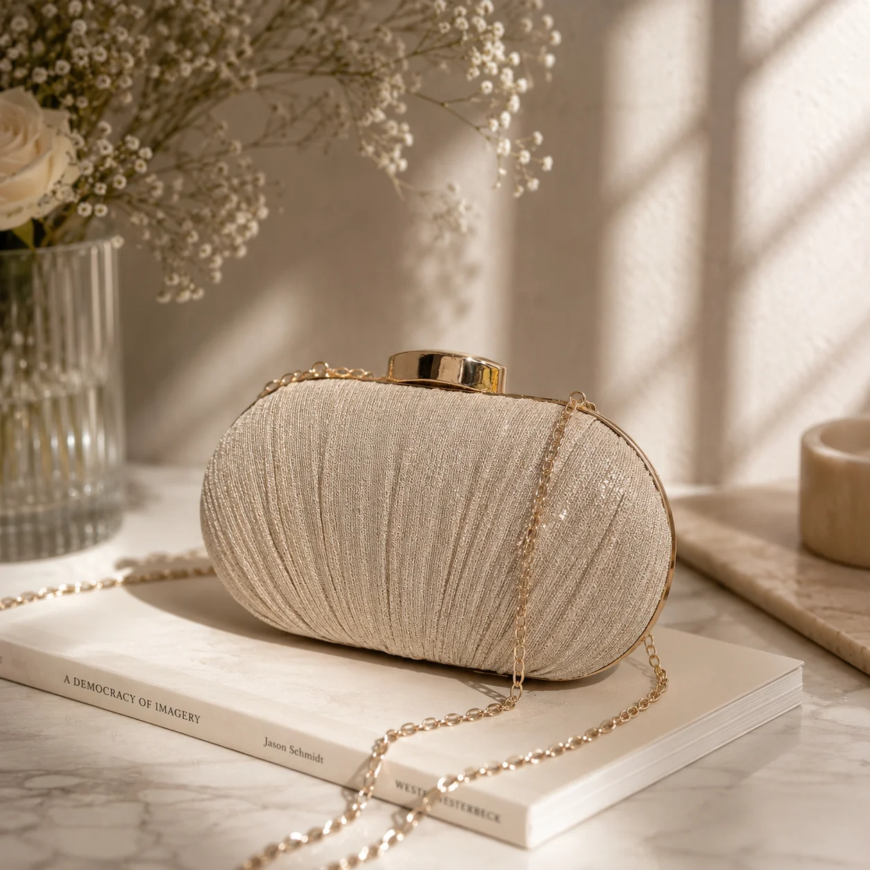 Elegant Champagne Gold Clutch Purse Women Luxury Evening Bag Wedding Party Banquet Handbag
Elegant Champagne Gold Clutch Purse Women Luxury Evening Bag Wedding Party Banquet Handbag