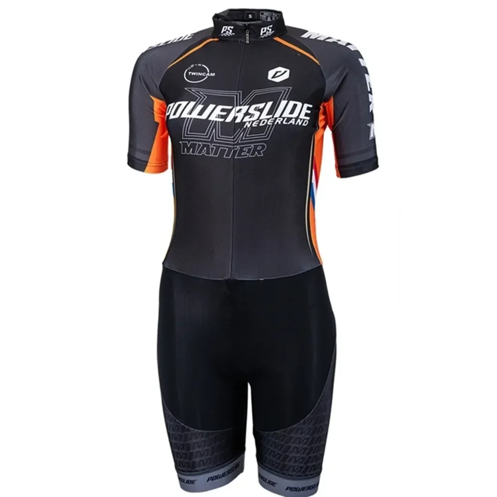 Powerslide Men's Jumpsuit Short Sleeve Inline Roller Skating Speed Skinsuit Ciclismo Ice Skating Race Roller Skating Clothing
Powerslide Men's Jumpsuit Short Sleeve Inline Roller Skating Speed Skinsuit Ciclismo Ice Skating Race Roller Skating Clothing