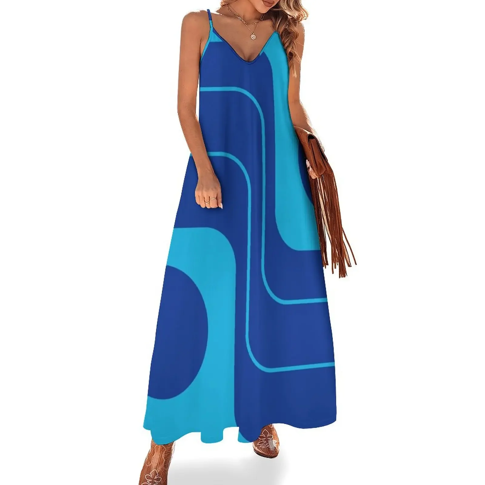 Retro Geometric Design 739 Blue Sleeveless Dress sexy dress for women Party dresses summer dress
Retro Geometric Design 739 Blue Sleeveless Dress sexy dress for women Party dresses summer dress