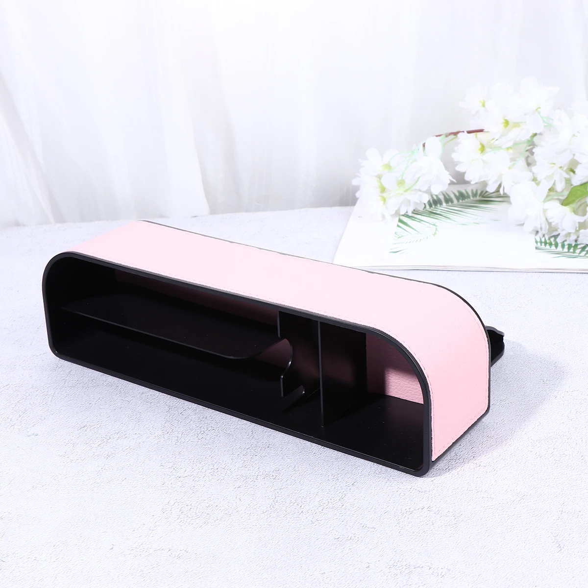 1pc Pu Abs Car Seat Gap Organizer Heat Resistant Wear Resistant Storage Box Cup Phone Keys Holder Container Slit
1pc Pu Abs Car Seat Gap Organizer Heat Resistant Wear Resistant Storage Box Cup Phone Keys Holder Container Slit